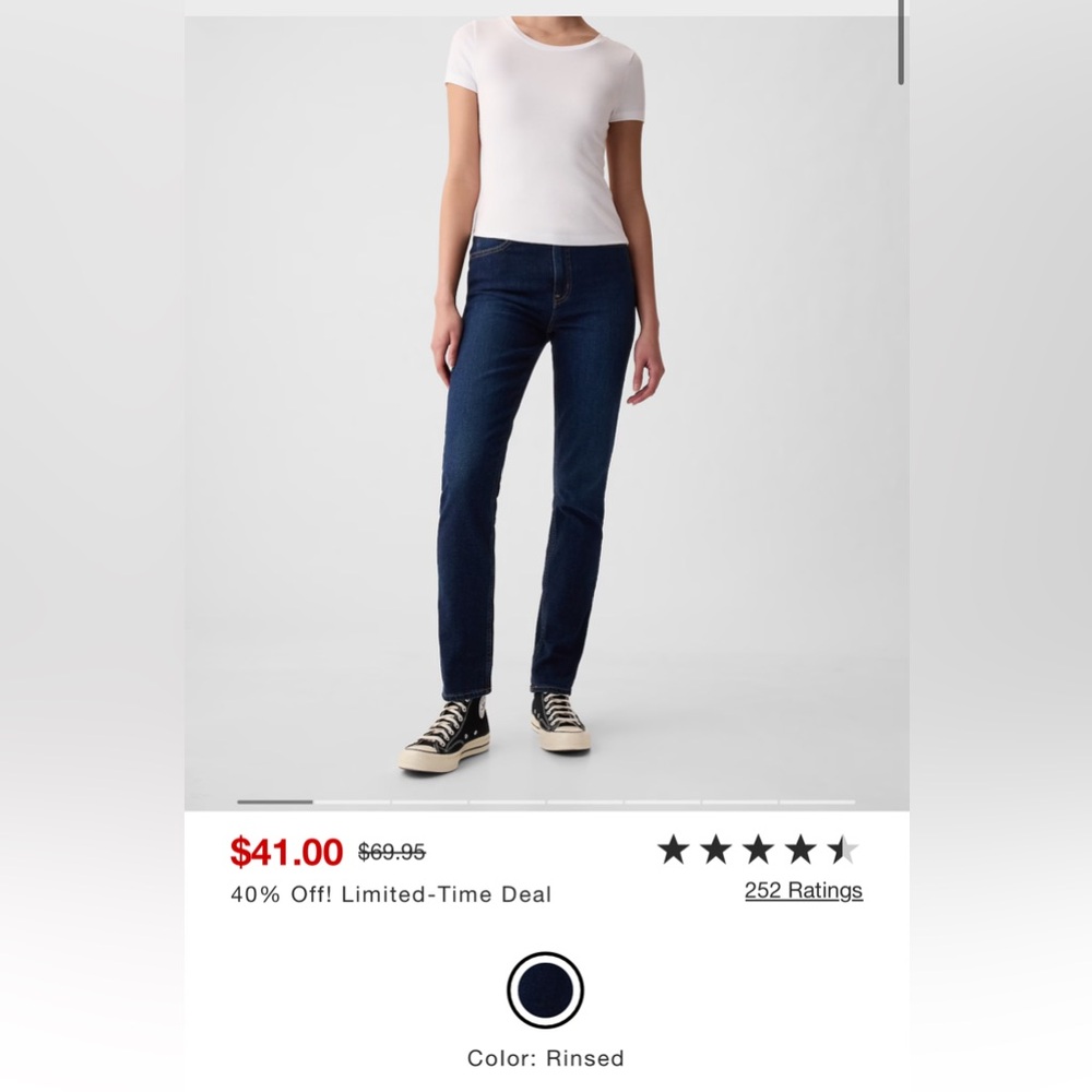 Gap High Rise Vintage Slim Size 14 / 32